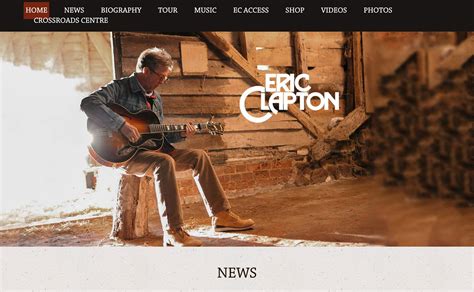 eric clapton portal|eric clapton official website.